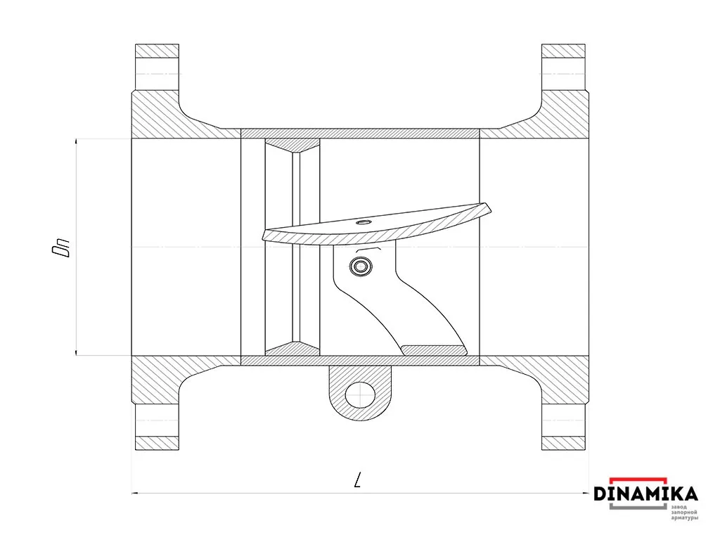 Обратный клапан 19с47нж Ду200 фланцевый